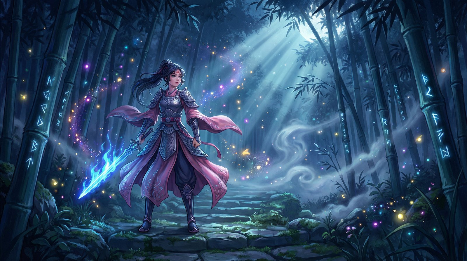 探花视频教程-竹林剑舞